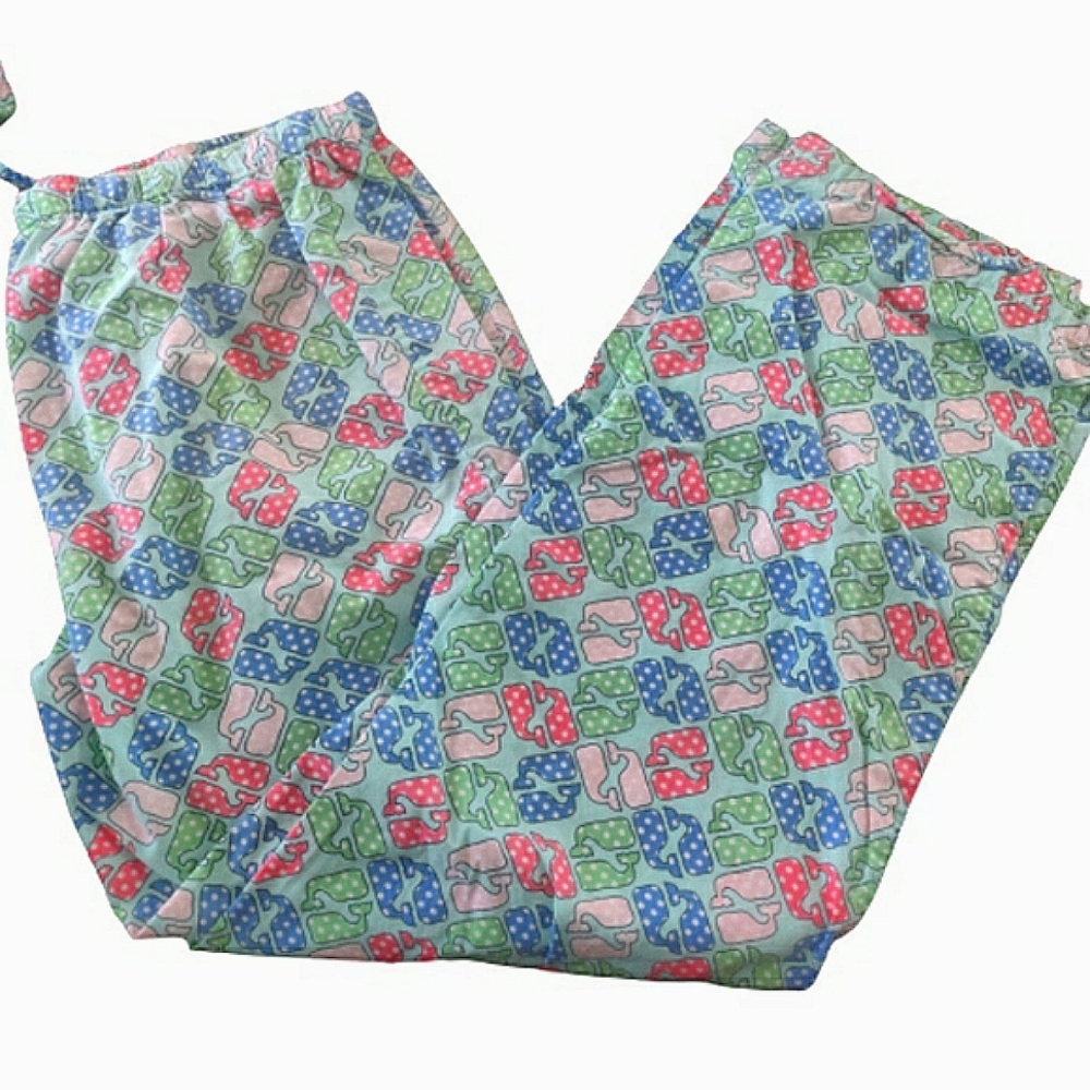 Vineyard Vines Polka Dot Whale Lazy Pants S - Picture 1 of 9